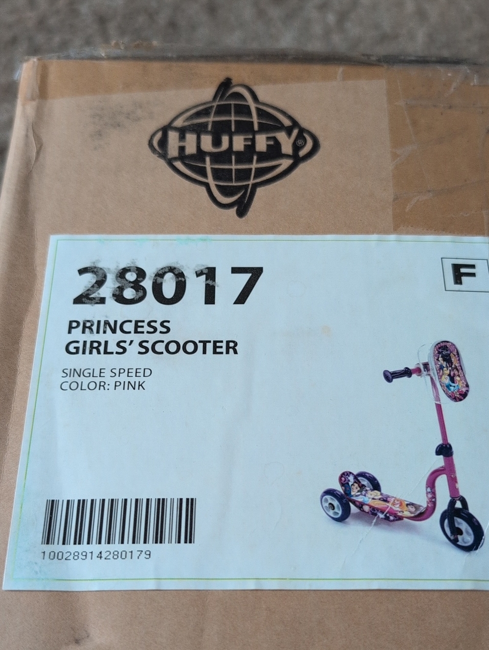 Huffy Princess Girls' Scooter Set Of 2.